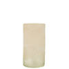 J-line - Vaas Cilinder Glas Beige Medium - 14.5x14.5x29.5cm