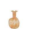 J-line - Vaas Melissa Glas Beige Large - 14x14x23cm