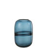 J-line - Vaas Dyba Glas Blauw Small - 13.5x13.5x20cm