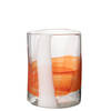 J-line - Vaas Iggy Glas Wit/oranje Small - 20x20x27cm