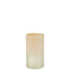 J-line - Vaas Cilinder Glas Beige Small - 12x12x23cm