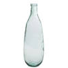 J-line - Vaas Fles Glas Transparant - 25x25x75cm