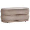 Beliani ELLENDALE - Bedbank-Beige-Fluweel