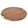 Snijplank Home ESPRIT Gouden Natuurlijk Metaal Acacia 32,3 x 31,3 x 1,4 cm