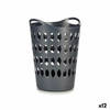 Wasmand Antraciet Plastic 50 L 44 x 56 x 41 cm (12 Stuks)