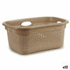 Wasmand Beige Plastic 25 L 42,5 x 25,5 x 63,5 cm (12 Stuks)