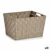 Wasmand Beige Stof 10 L 25 x 20 x 35,5 cm (12 Stuks)