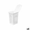 Wasmand Stefanplast Wit Plastic 50 L 37 x 56 x 39 cm (6 Stuks)