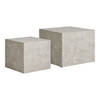 House Nordic - Salontafel Beige Marmerlook - Set Van 2 - Prague