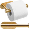 Wc Rolhouder Goud - Zonder Boren - Gouden Toiletrolhouder Zelfklevend