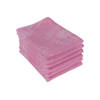 DoubleDry Luxe Theedoek - 6 stuks - 50x70 - bloem - roze