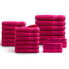 Handdoeken 30 delig set - Hotel Collectie - 100% katoen - roze