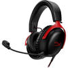 Bedrade gamingheadset - HyperX Cloud III - voor pc en console - zwart/rood