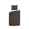 Heckett Lane Dekbedovertrek Flanel Alloro - coffee quartz 140x200/220cm