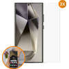 R2B Screenprotector geschikt voor Samsung S22 Ultra - 2 Stuks - Incl. Reinigingskit - Screenprotectors - Beschermglas