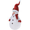 Christmas Decoration Sneeuwpop figuur - 120 cm - met LED licht - kerstverlichting figuur