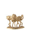 J-line - Figuren Dragen Steen Resine Goud - 33.5x12.5x27.5cm