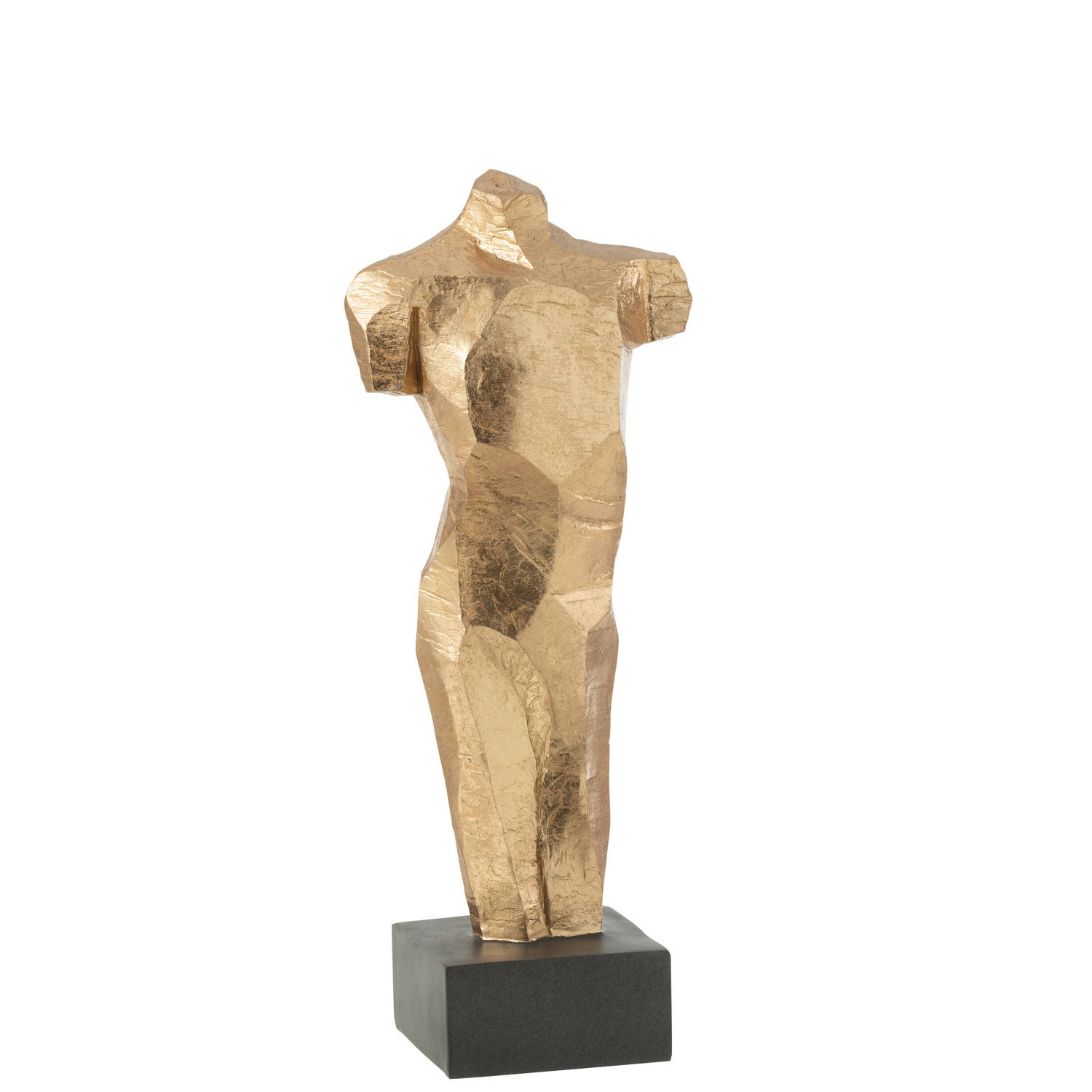 J-line - Torso Geometrisch Goud - 21x13.5x51cm