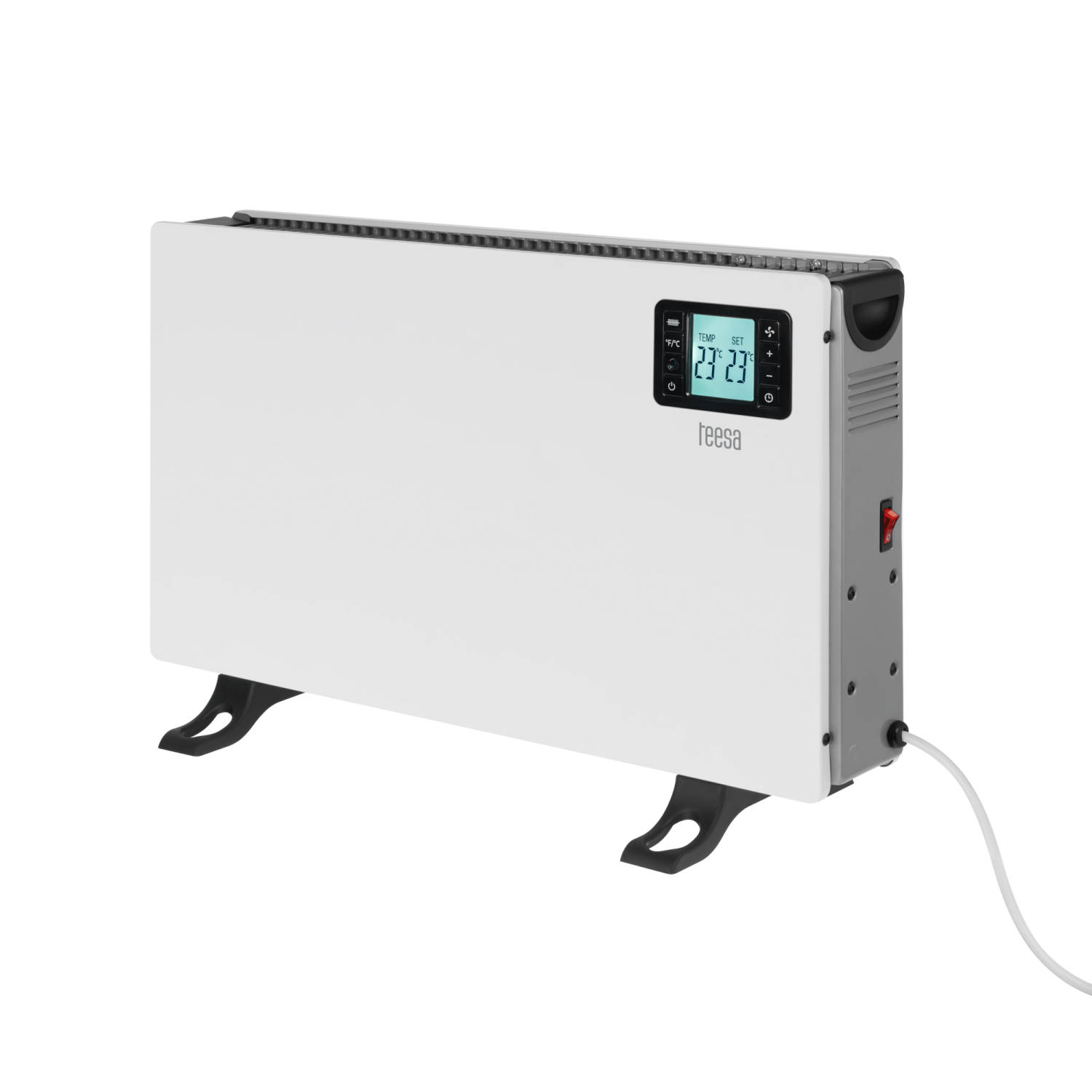 Elektrische Kachel tot 2000W - Convectorkachel - Radiator - Ingebouwde Thermostaat - LCD Display - Timer Functie - Wit