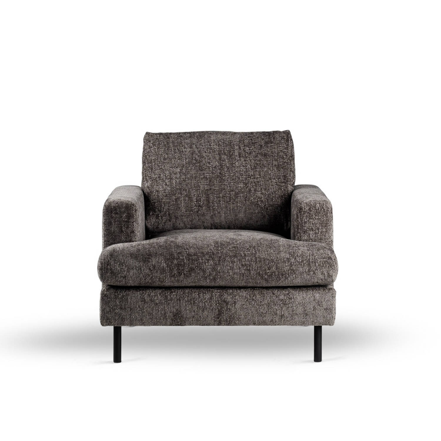 Keenan fauteuil stof - antraciet