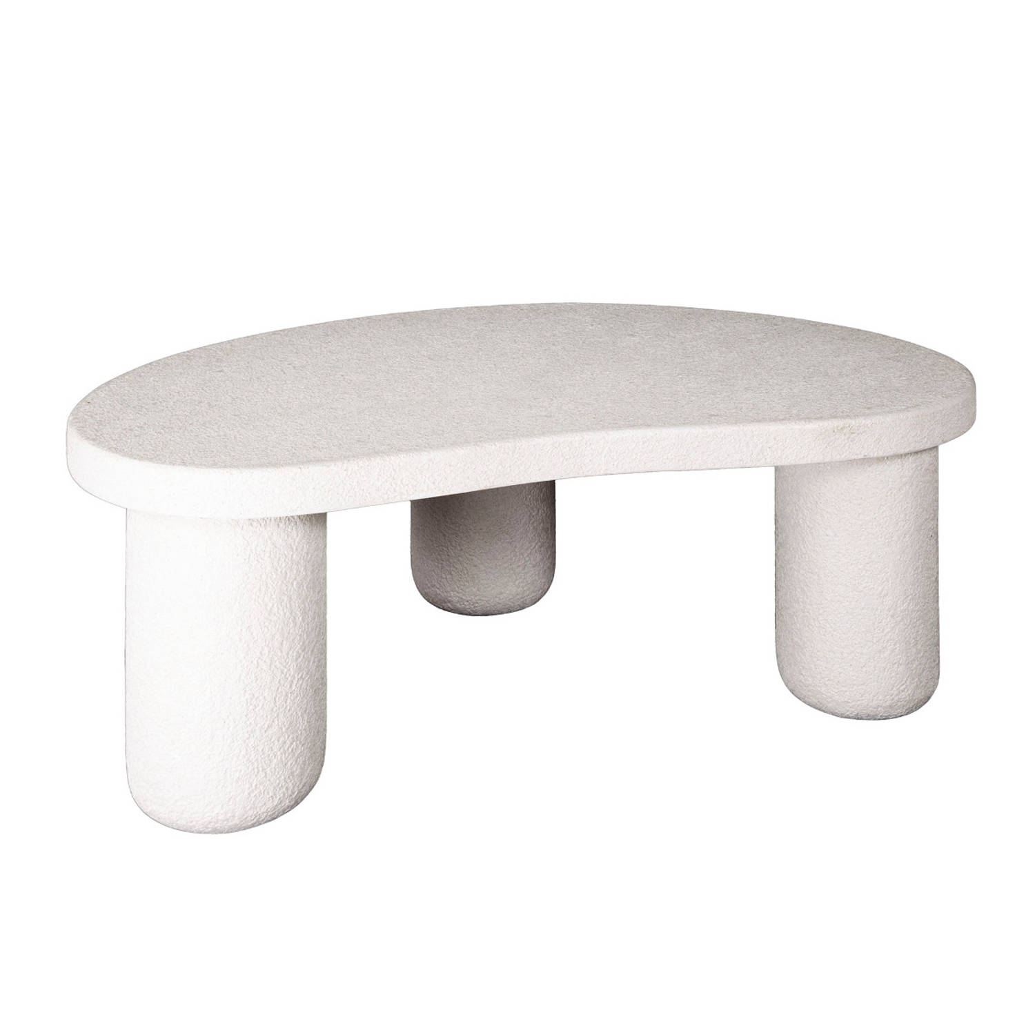 Vero organische salontafel - 110 cm - marmer - wit