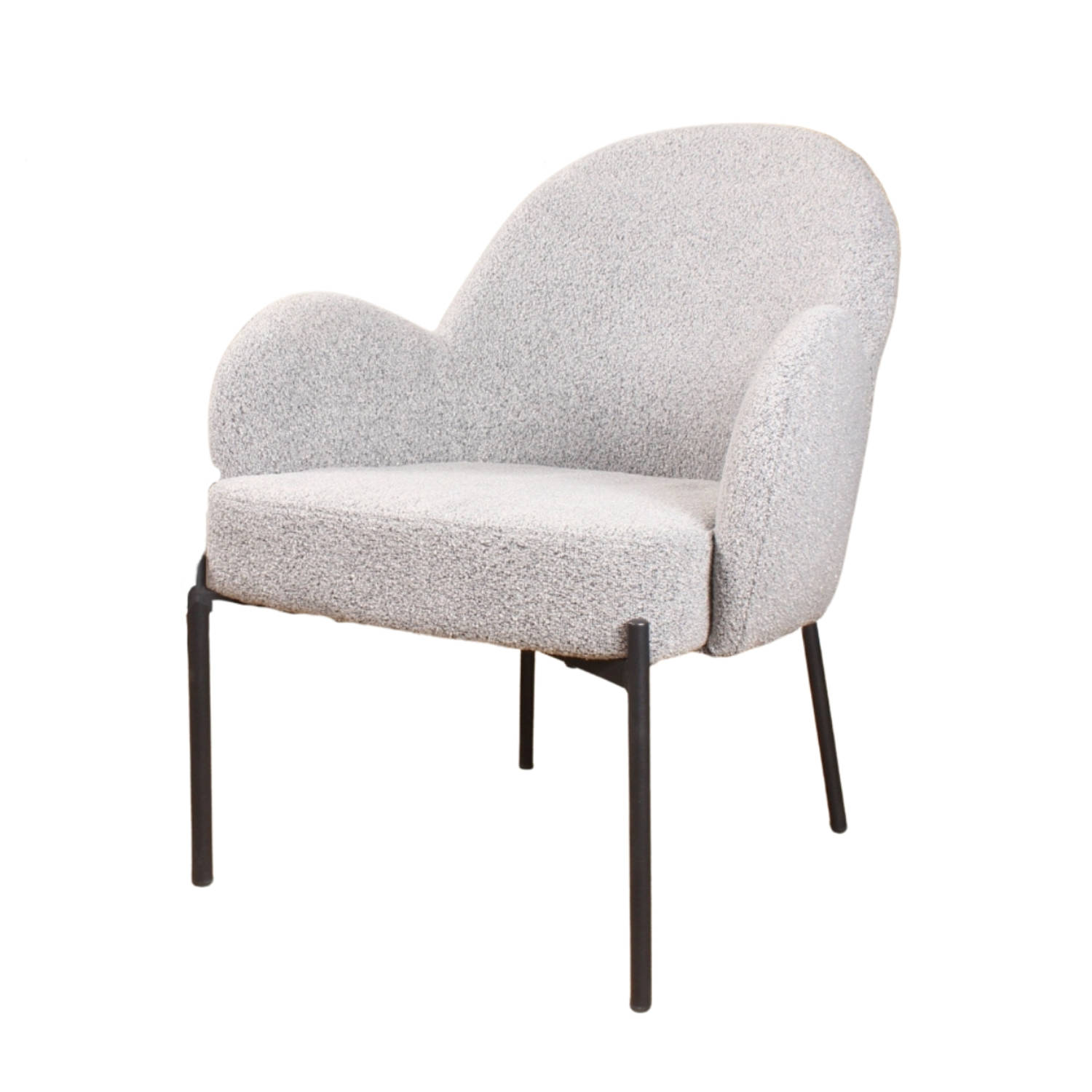 DS4U® Elza fauteuil boucle grijs