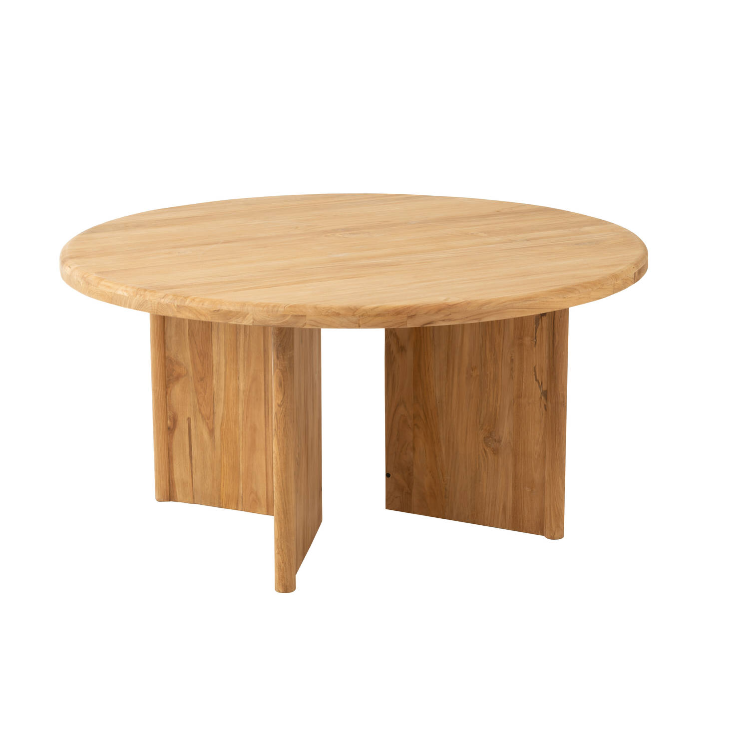 J-line - Tafel Rond Teak Hout Naturel - 150x150x75cm