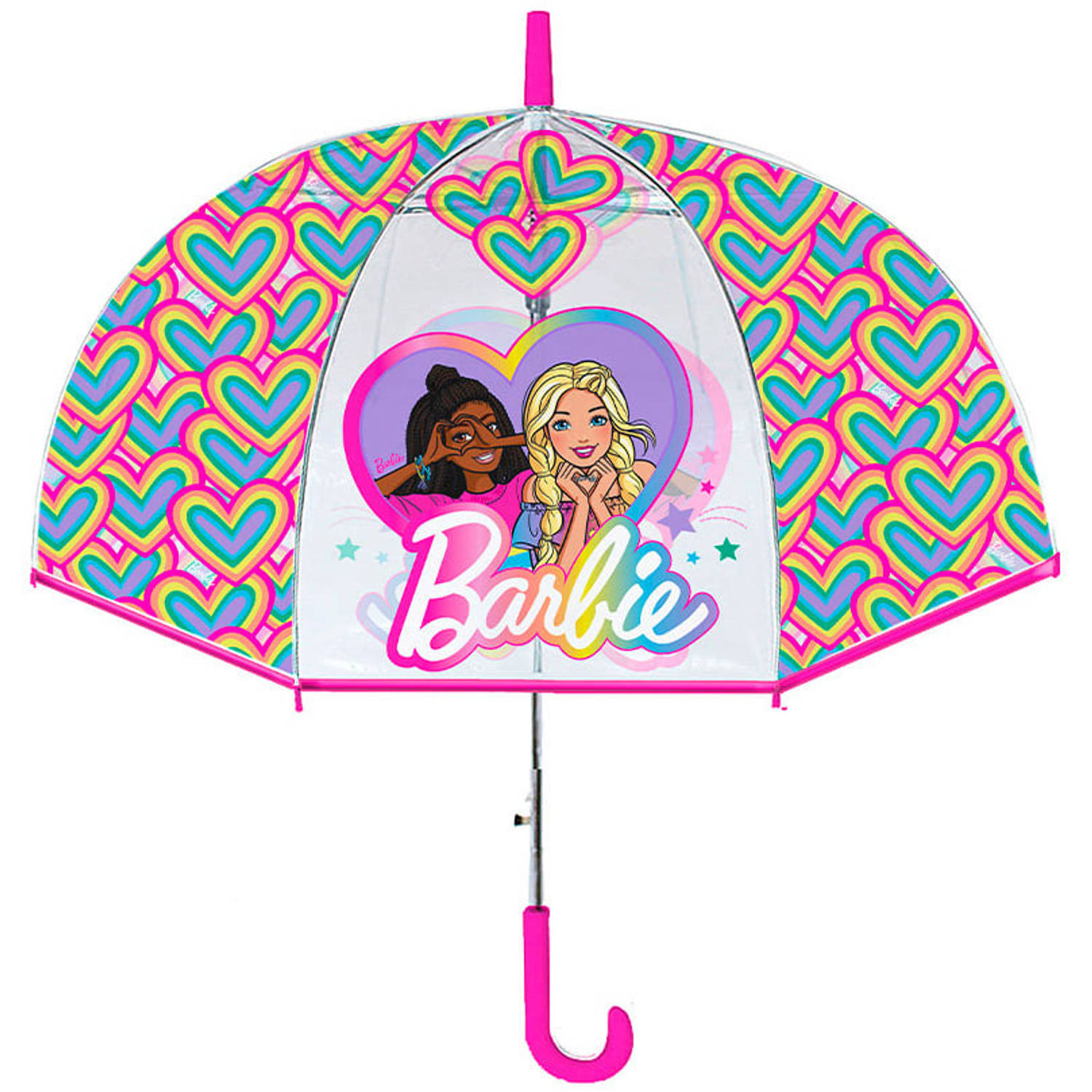 Barbie Paraplu Heart to Heart - Ø 75 x 62 cm - Polyester