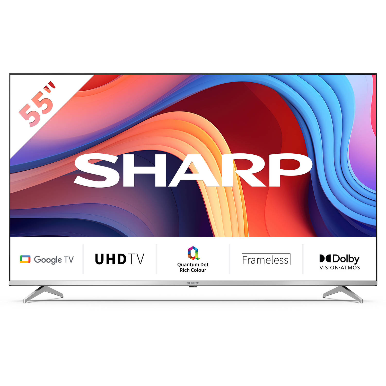 Sharp Aquos 55GP6260 - 55 inch 4K UHD QLED met Google TV