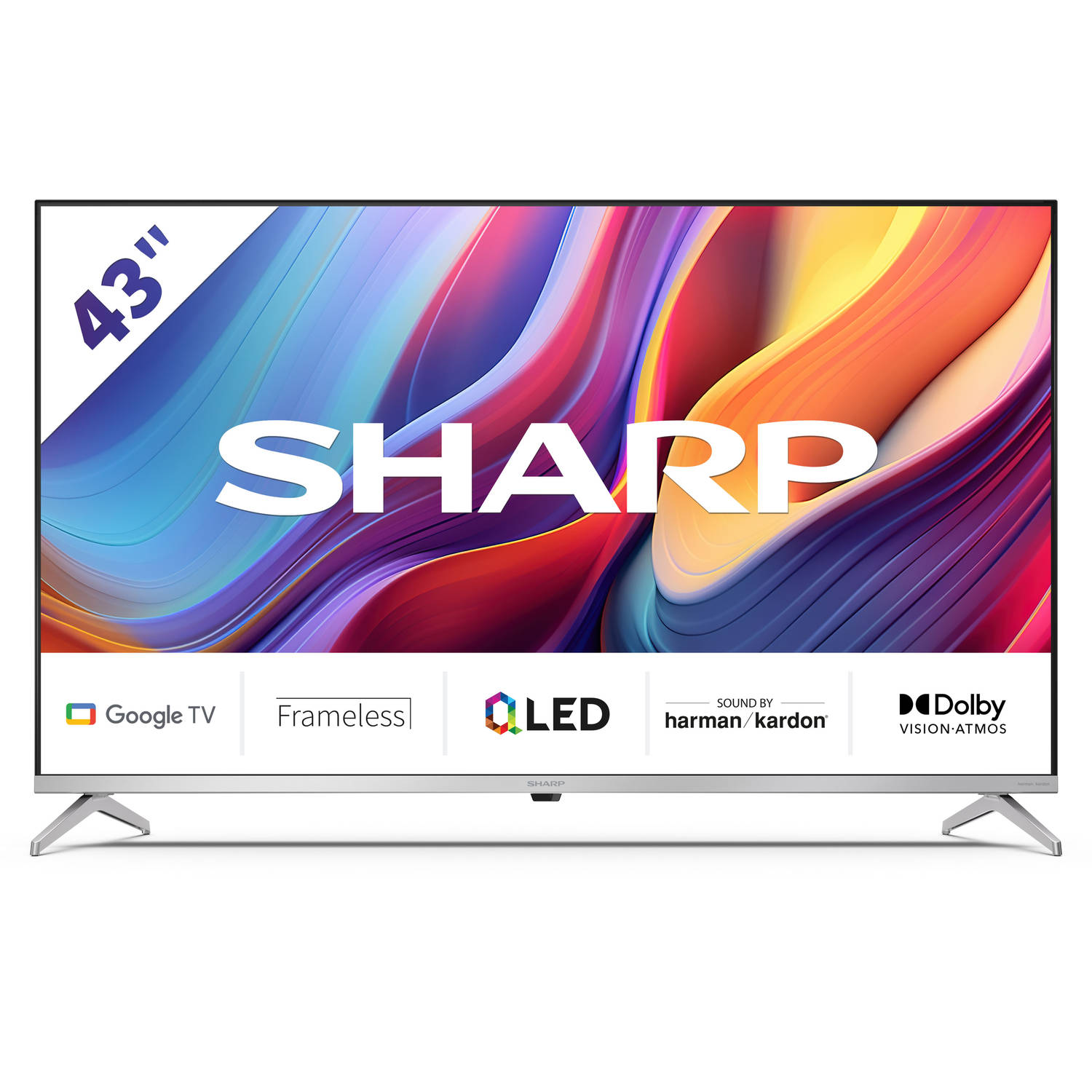 Sharp Aquos 43GP6265 - 43 inch 4K UHD QLED met Google TV - 2024