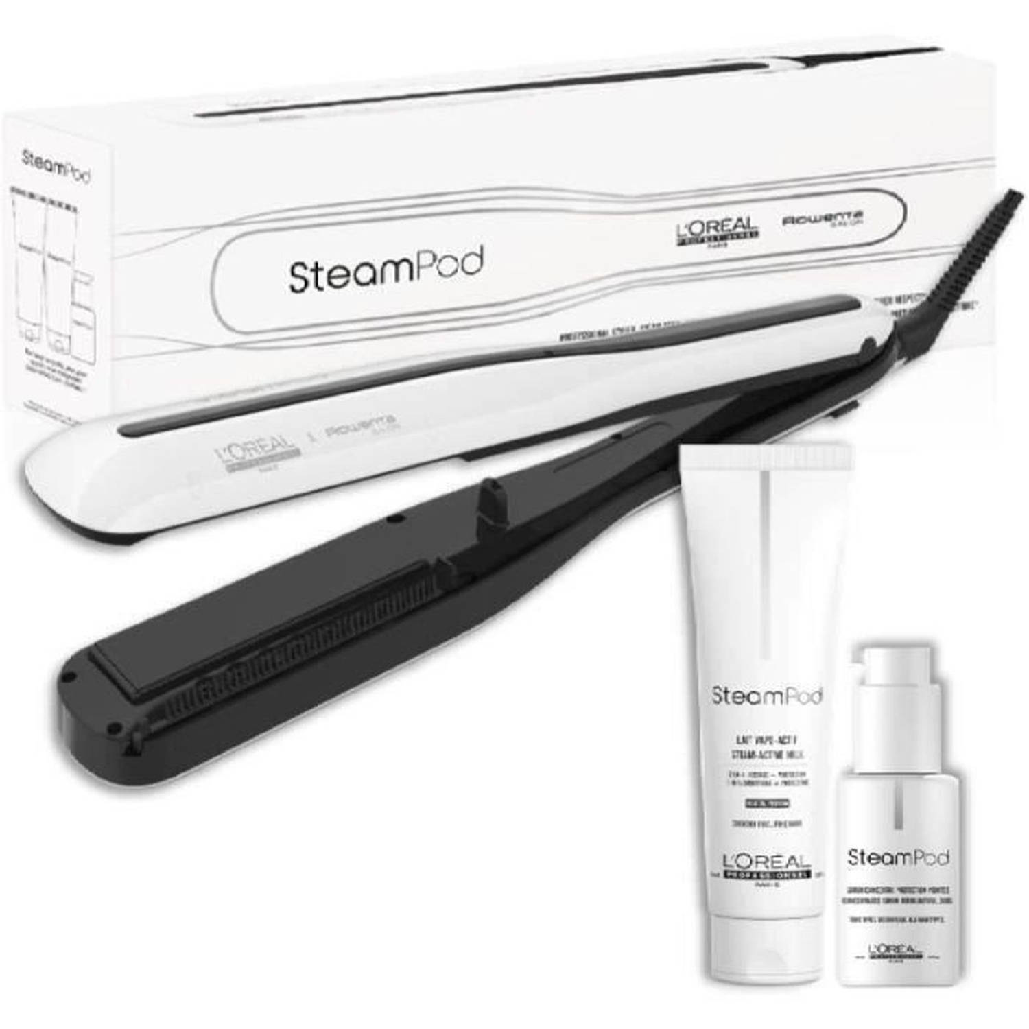 Steampod 3.0 Pack - L&apos;Oréal Professionnel - UFR10011 - Professionele 2 in 1 stoomstijltang - Serum - Dampgeactiveerde be