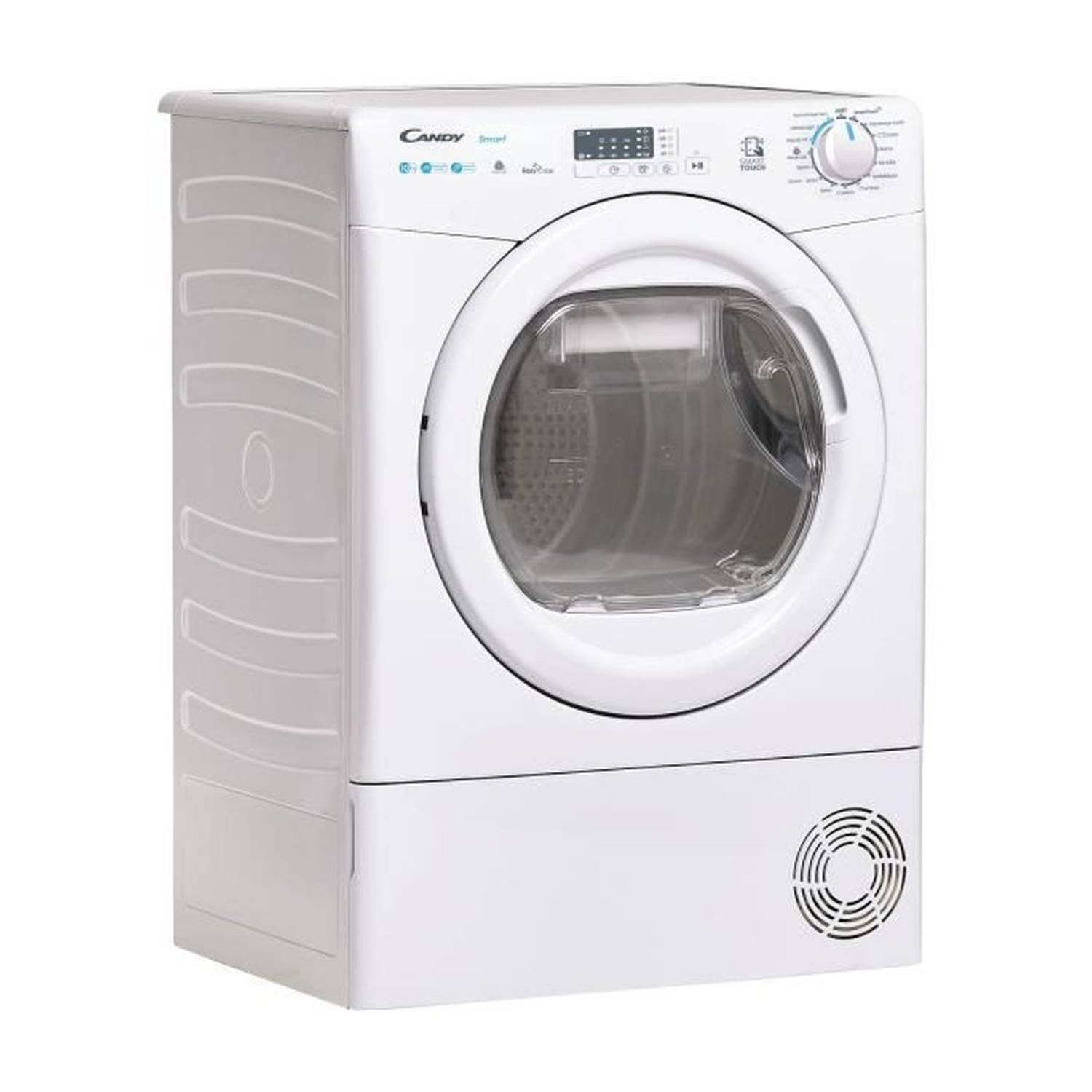 CANDY Smart CSE H10A1LE-47 warmtepompdroger - 10 kg - Aangesloten - 15 programma&apos;s - 66dB - Klasse A+