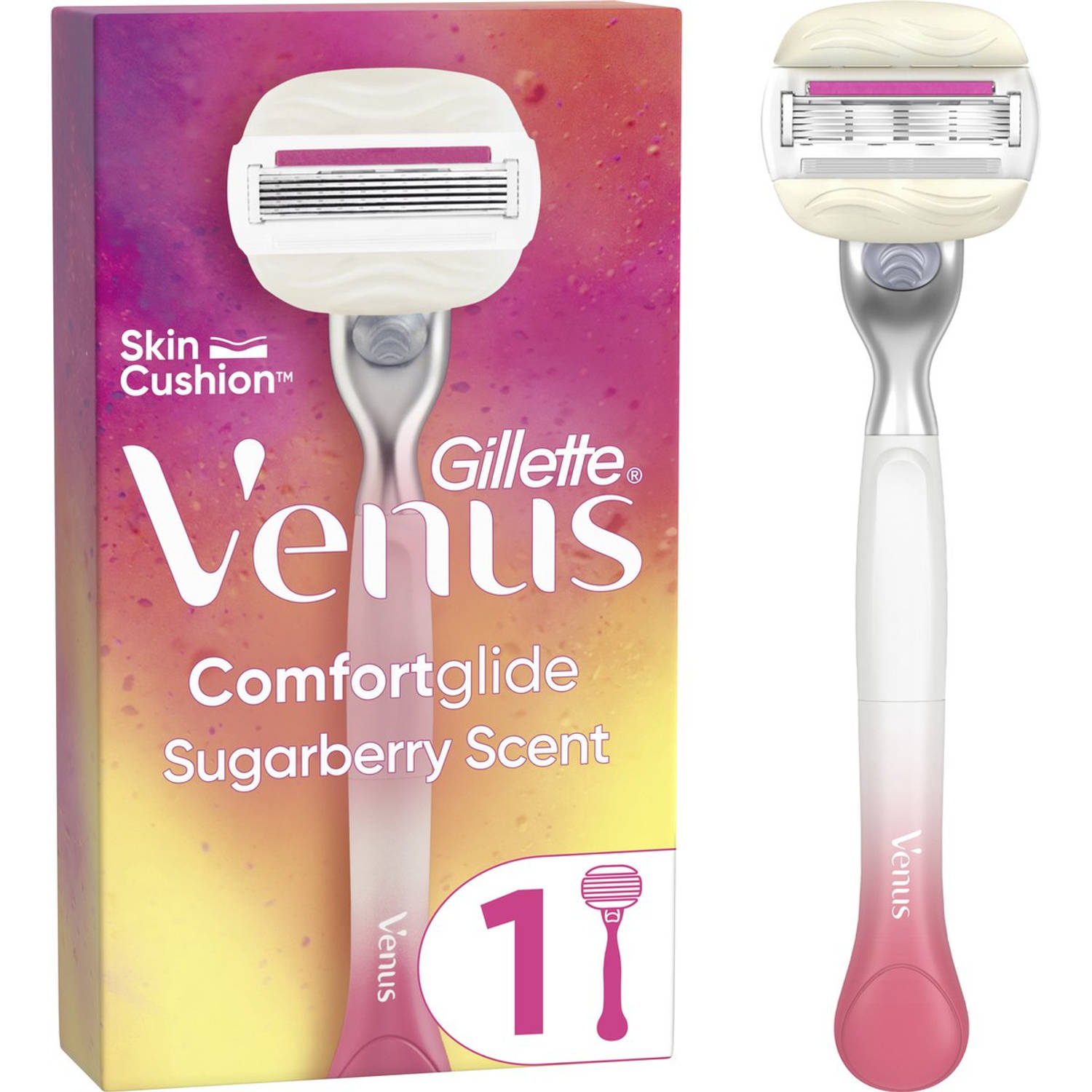 Gillette Venus Comfortglide Sugarberry - Scheersysteem Voor Vrouwen - Handvat + 1 Mesje