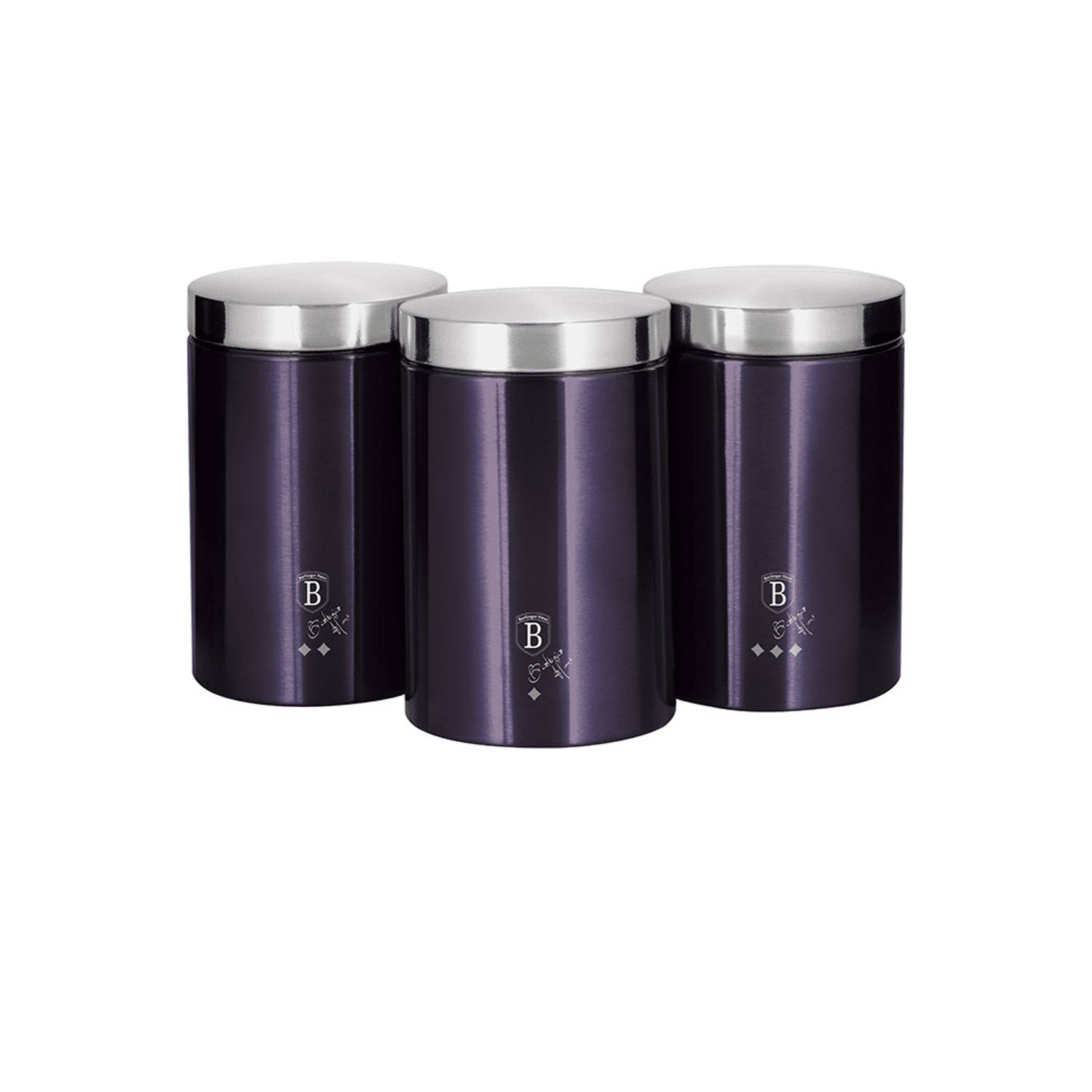 Berlinger Haus 6827 - opslag blikken - suiker - thee - koffie - Purple Eclipse collection