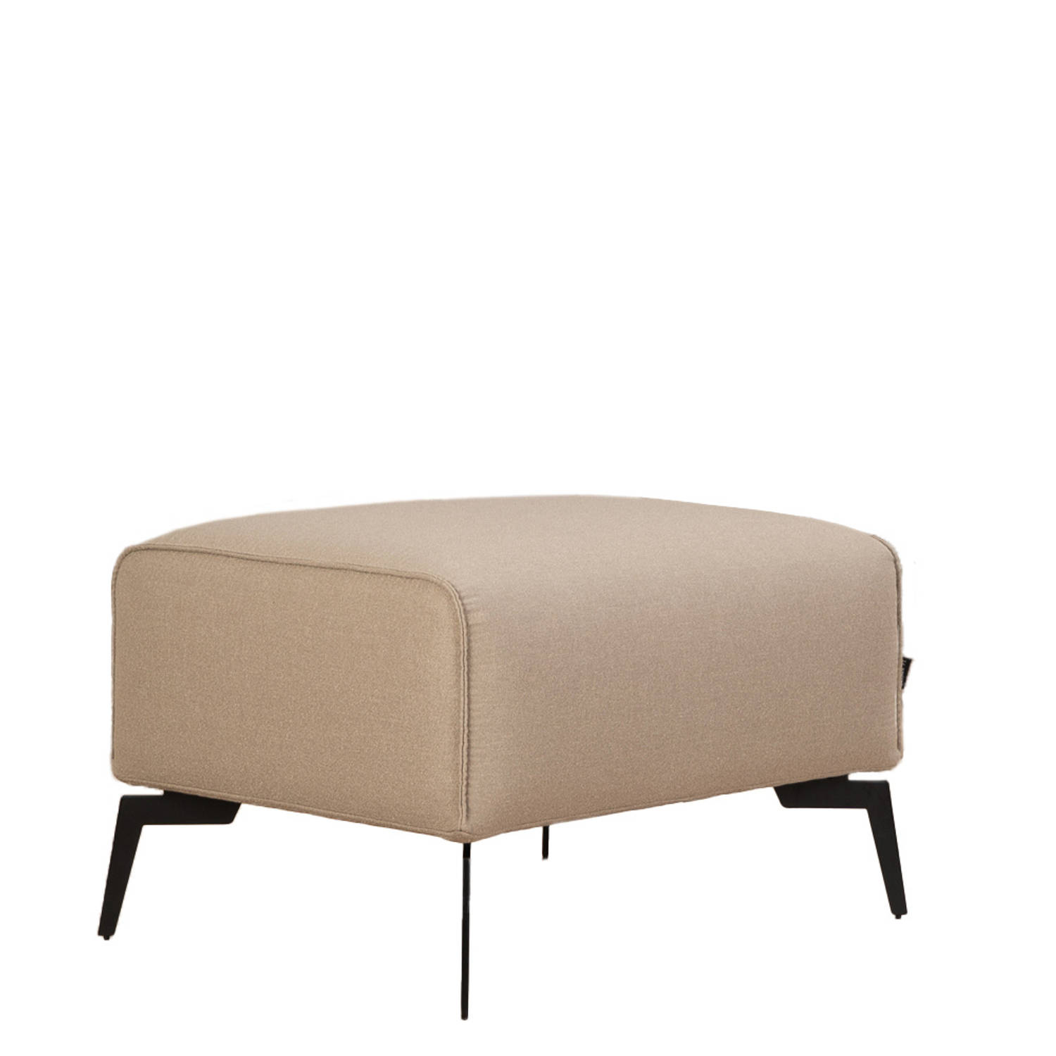 Bronx71® Scandinavische hocker Vegas polyester stof taupe