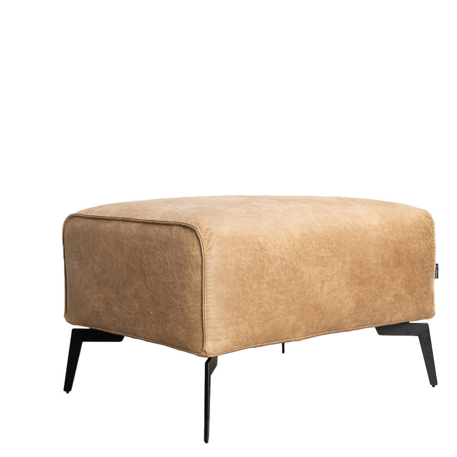 Bronx71® Industriële hocker Vegas eco-leer beige