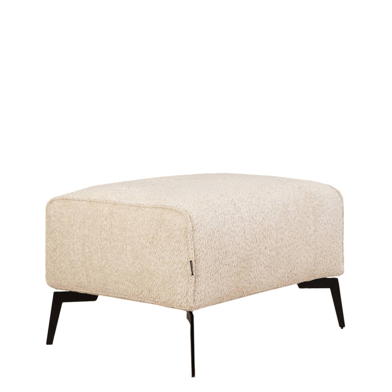 Bronx71® Scandinavische hocker Vegas bouclé taupe