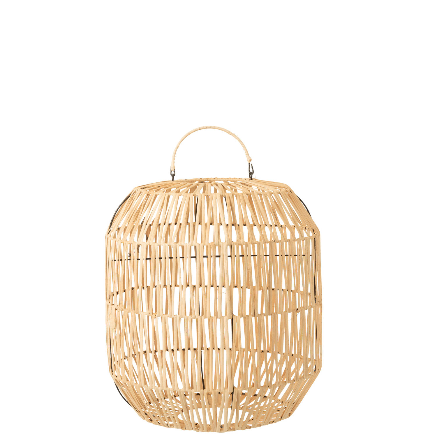 J-line - Lampkap Cyclinder Rotan Naturel - 35x35x40cm