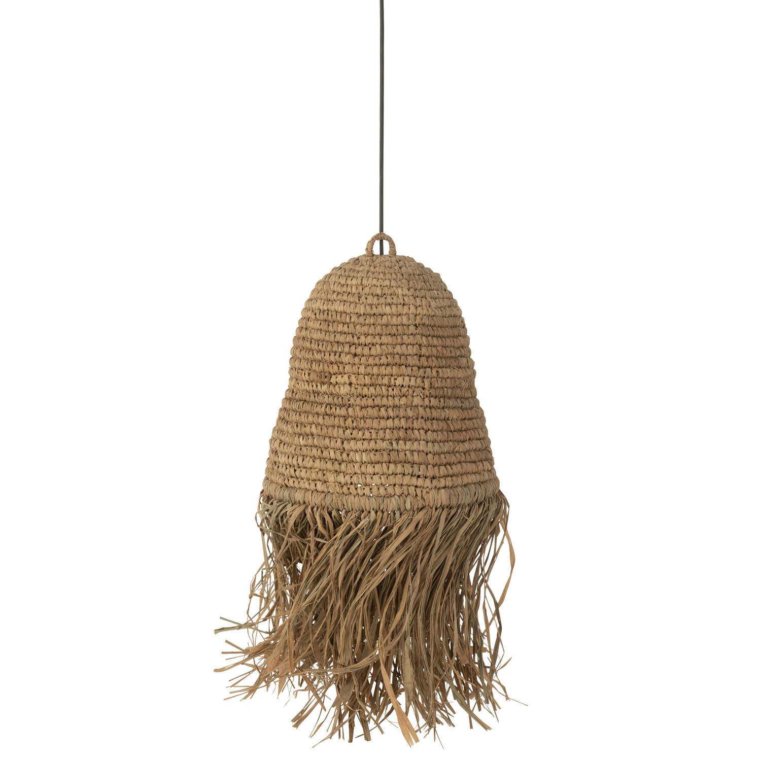 J-line - Lampenkap Franjes Sisal Natuur - 31x31x37cm