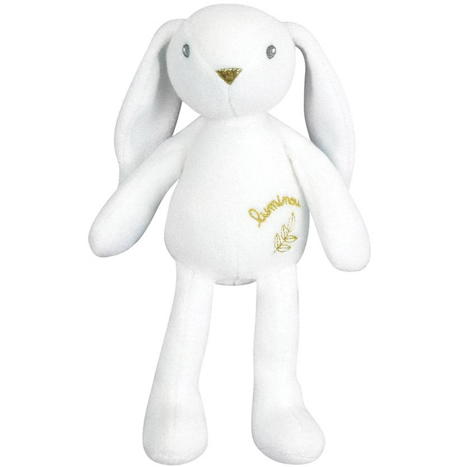 Jemini Knuffelkonijn Luminou Glow In The Dark 30 Cm Pluche Wit