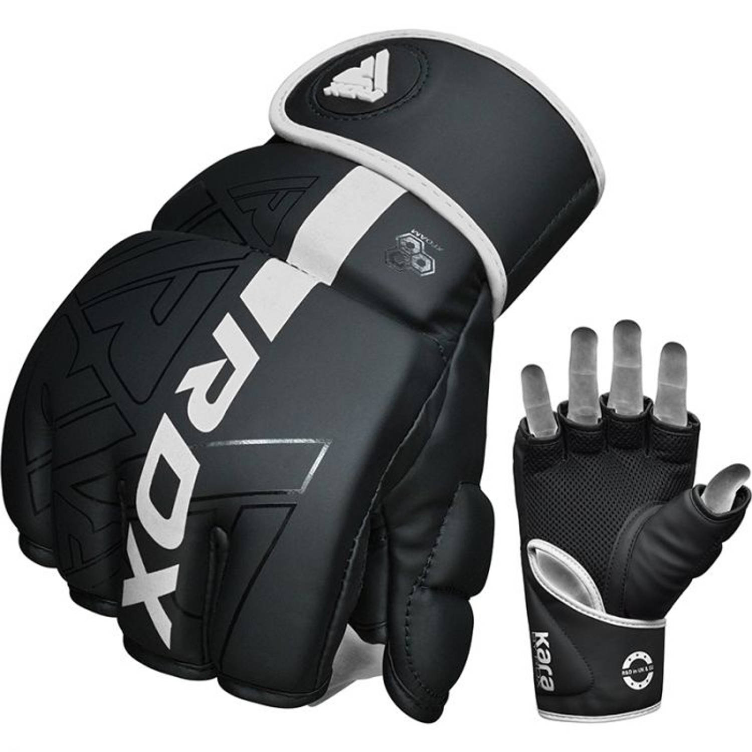 RDX Sports - F6 Kara - Bokshandschoenen - MMA Gloves - Training - Vechtsporthandschoenen - Boksen - Wit - Mat - Maat XL