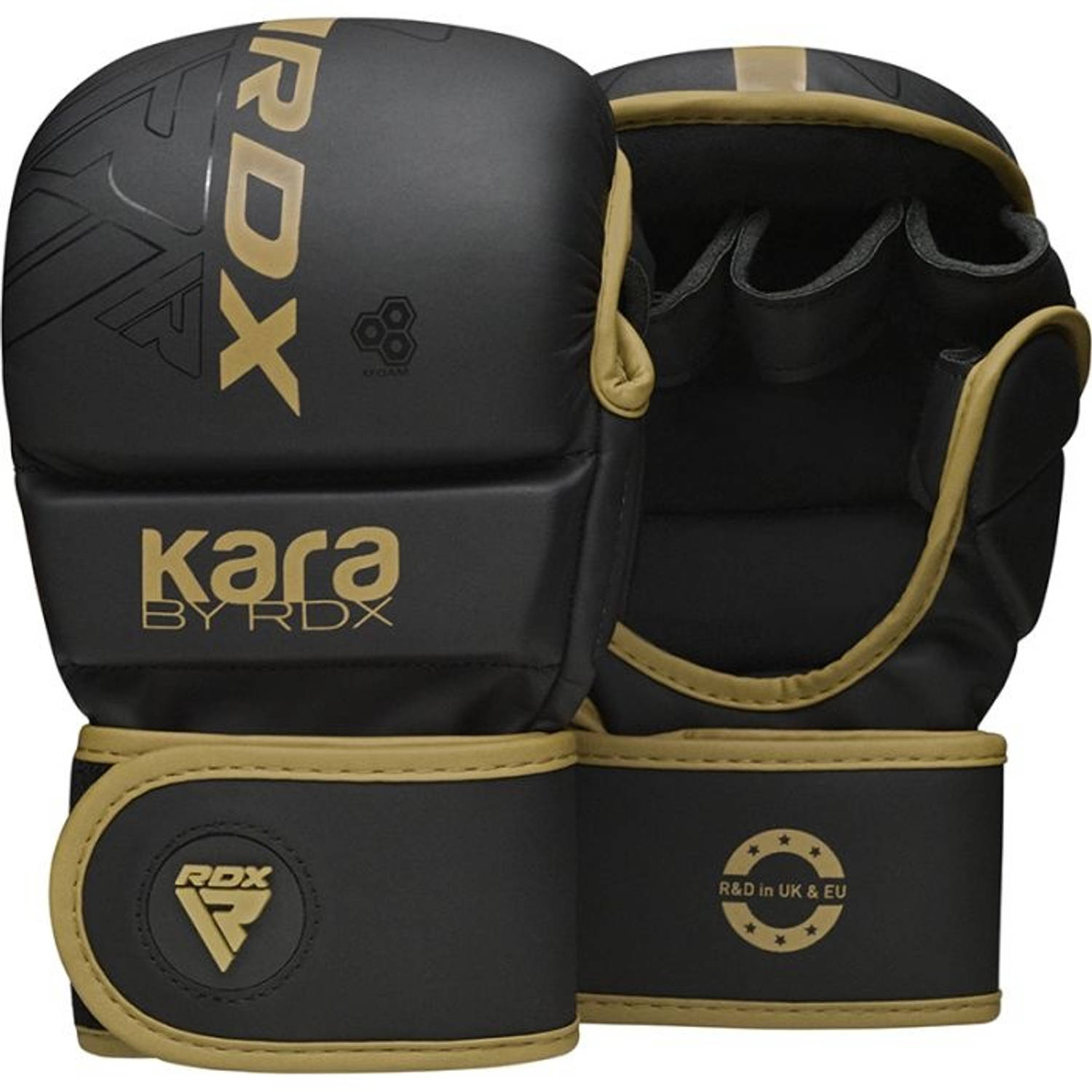 RDX Sports F6 Kara - MMA Bokshandschoenen - Training - Boksen - Kunstleer - Goud - S/M