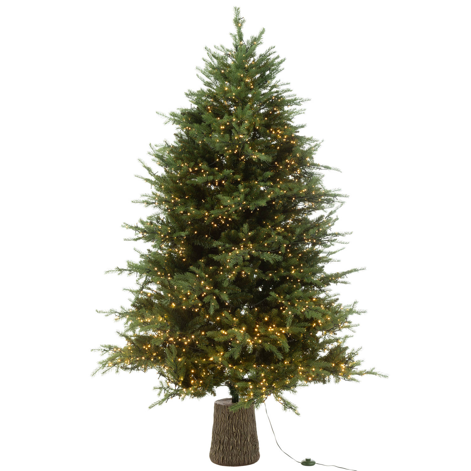 J-line - Kerstboom 3000led Lichtjes Plastiek Groen - 140x140x210cm