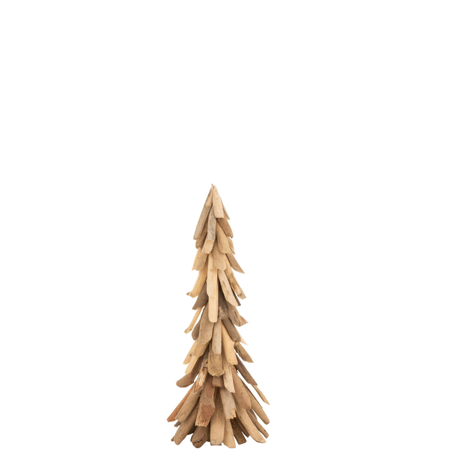 J-line - Kerstboom Dun Drijfhout Naturel Small - 22.5x22.5x60cm