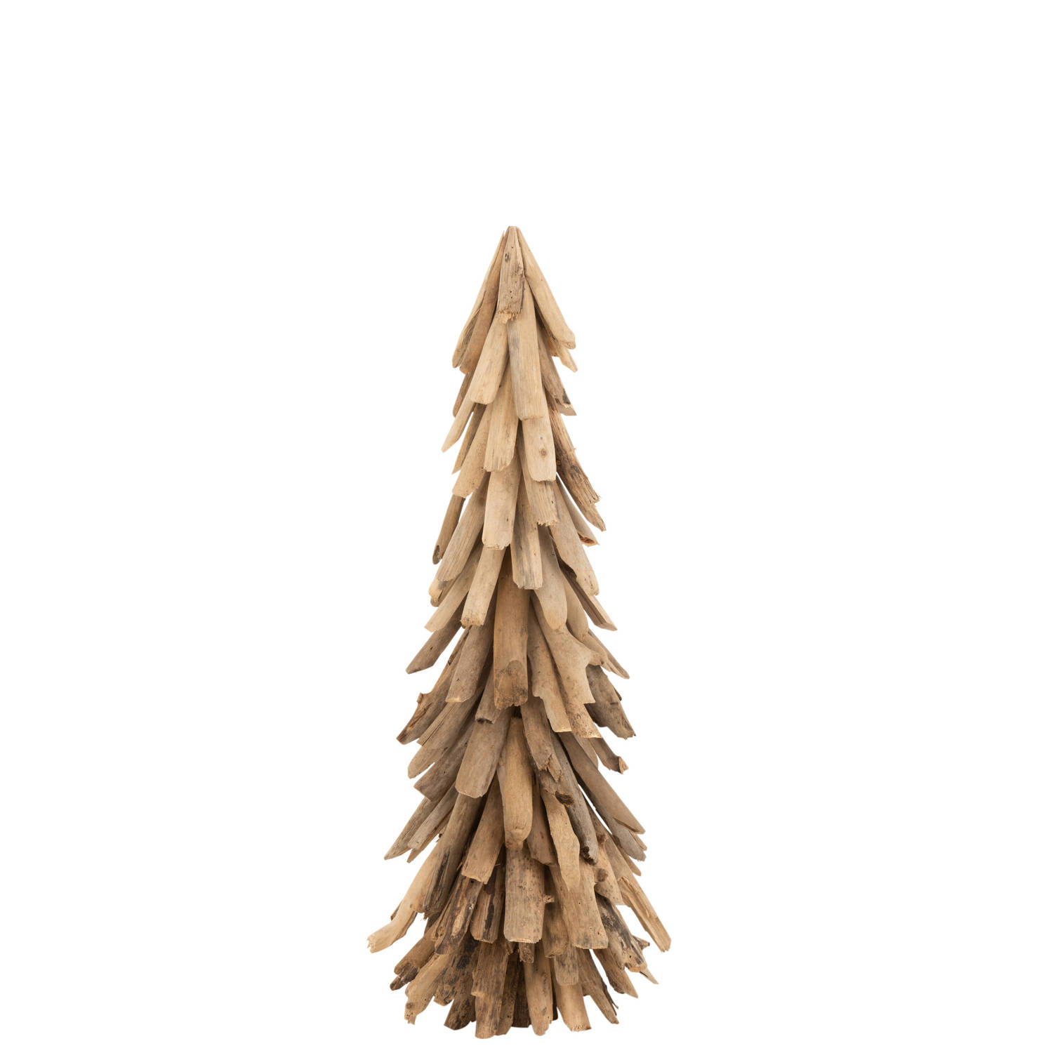 J-line - Kerstboom Dun Drijfhout Naturel Medium - 27x27x80.5cm