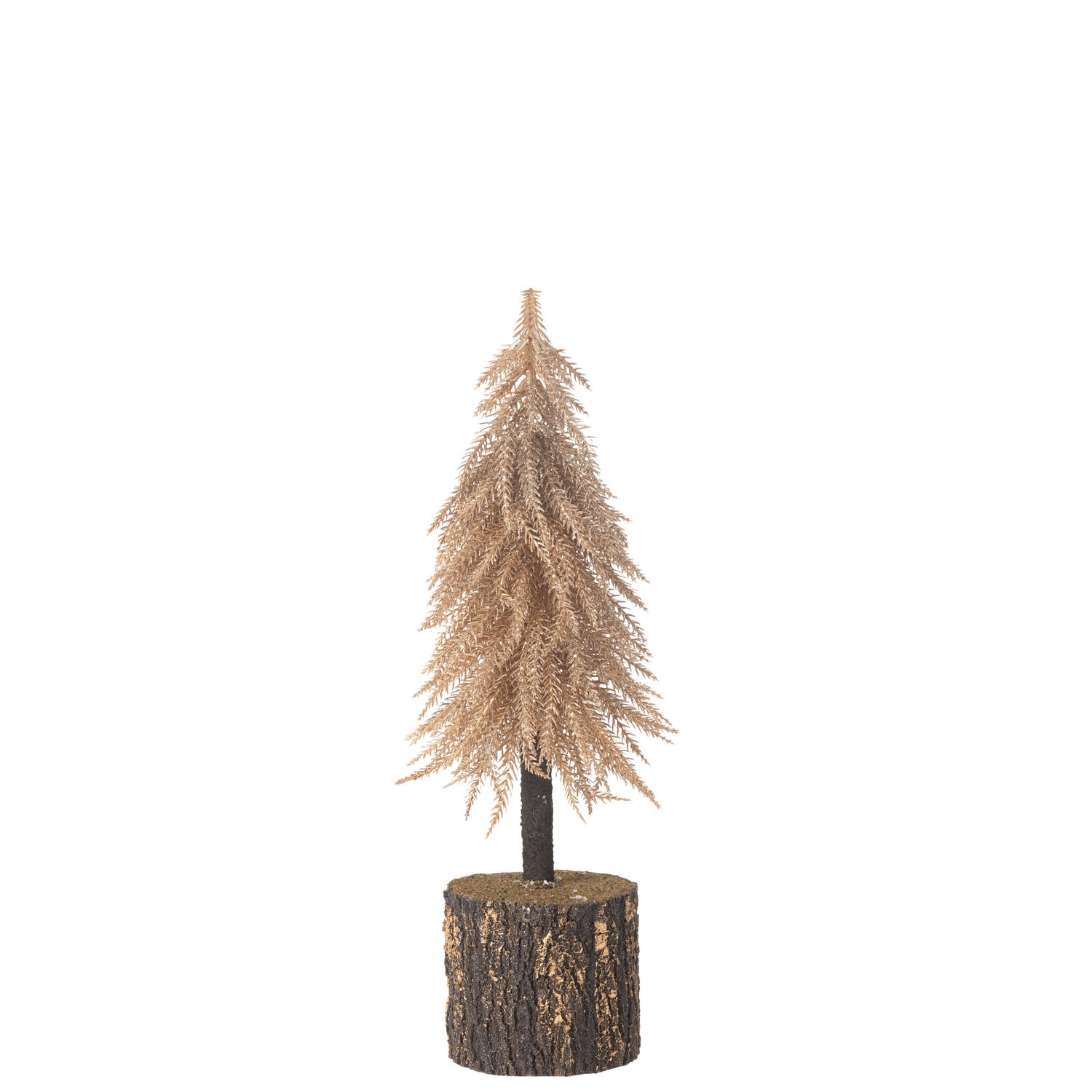 J-line - Kerstboom Kunststof Koper Medium - 14x14x45cm