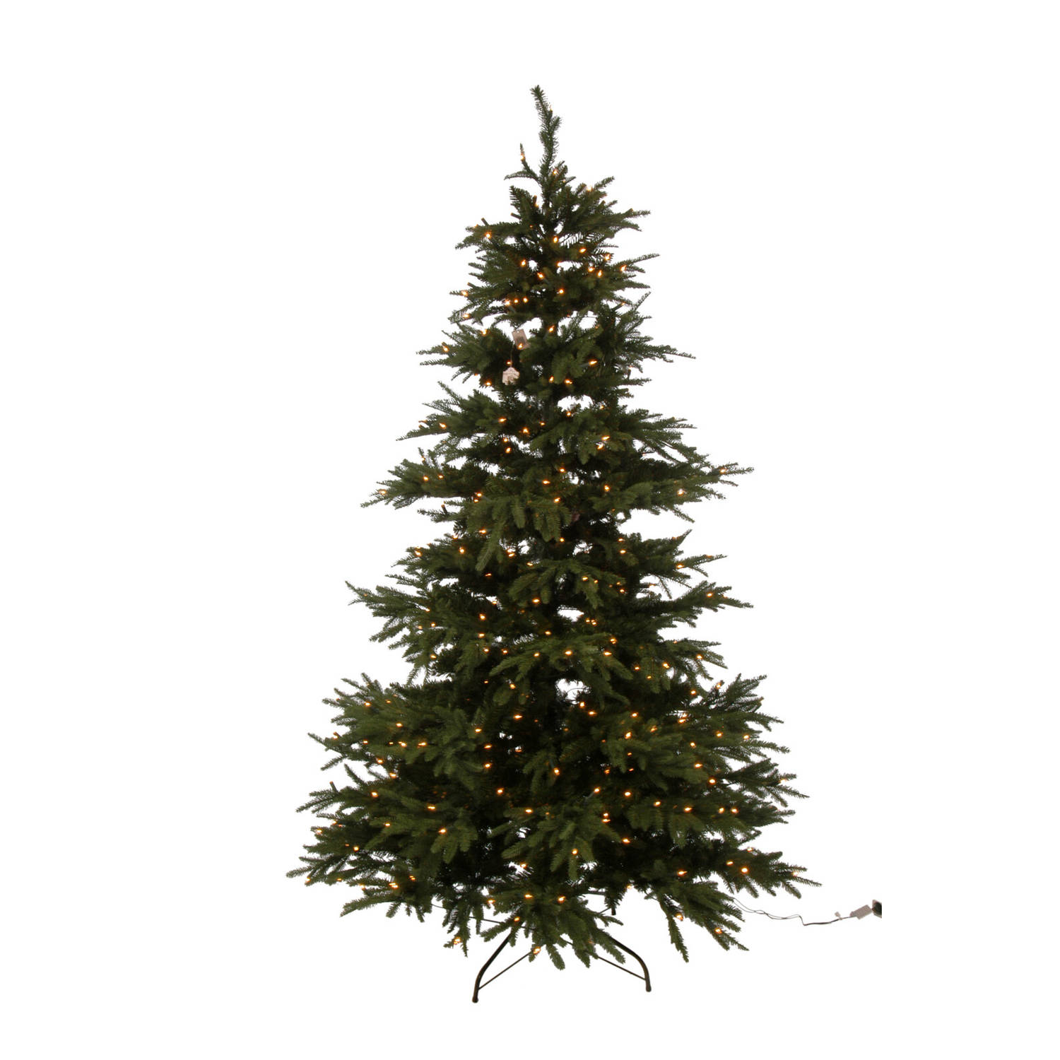 J-line - Kerstboom+led Lichtjes Extra Plastiek Groen - 150x150x225cm