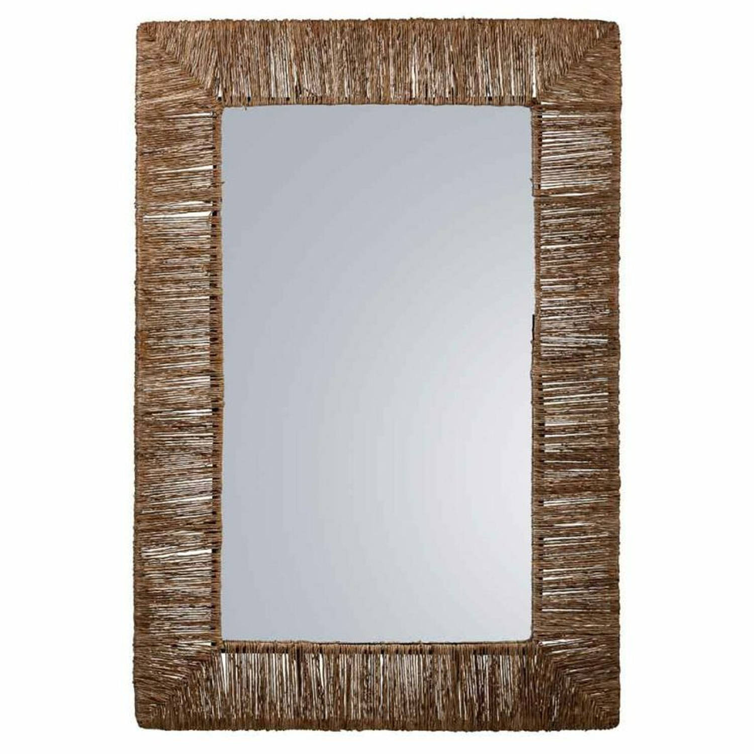 Wandspiegel Alexandra House Living Bruin Jute 3 x 61 x 91 cm