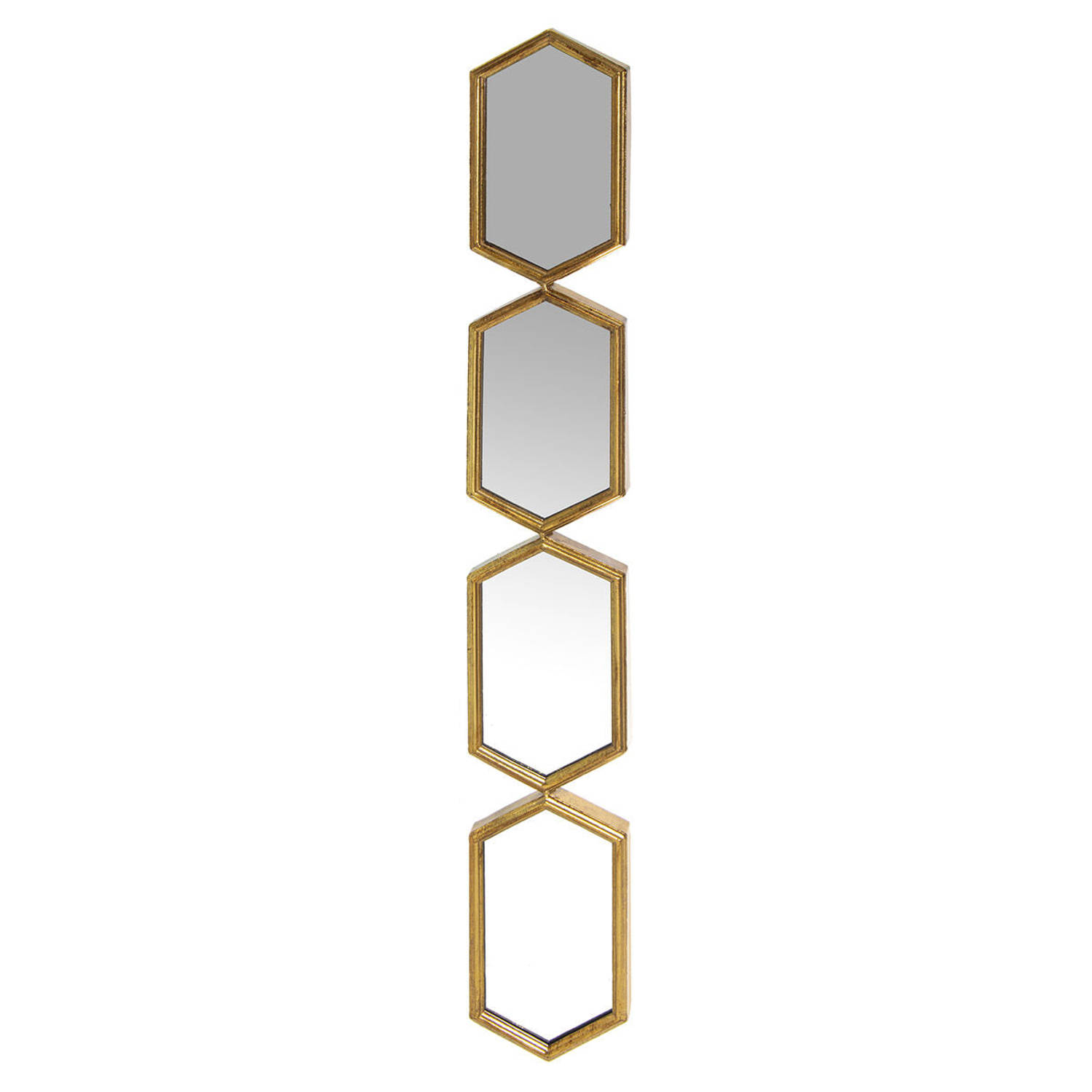 Wandspiegel Alexandra House Living Gouden Metaal Geometrisch 4 x 15 x 106 cm