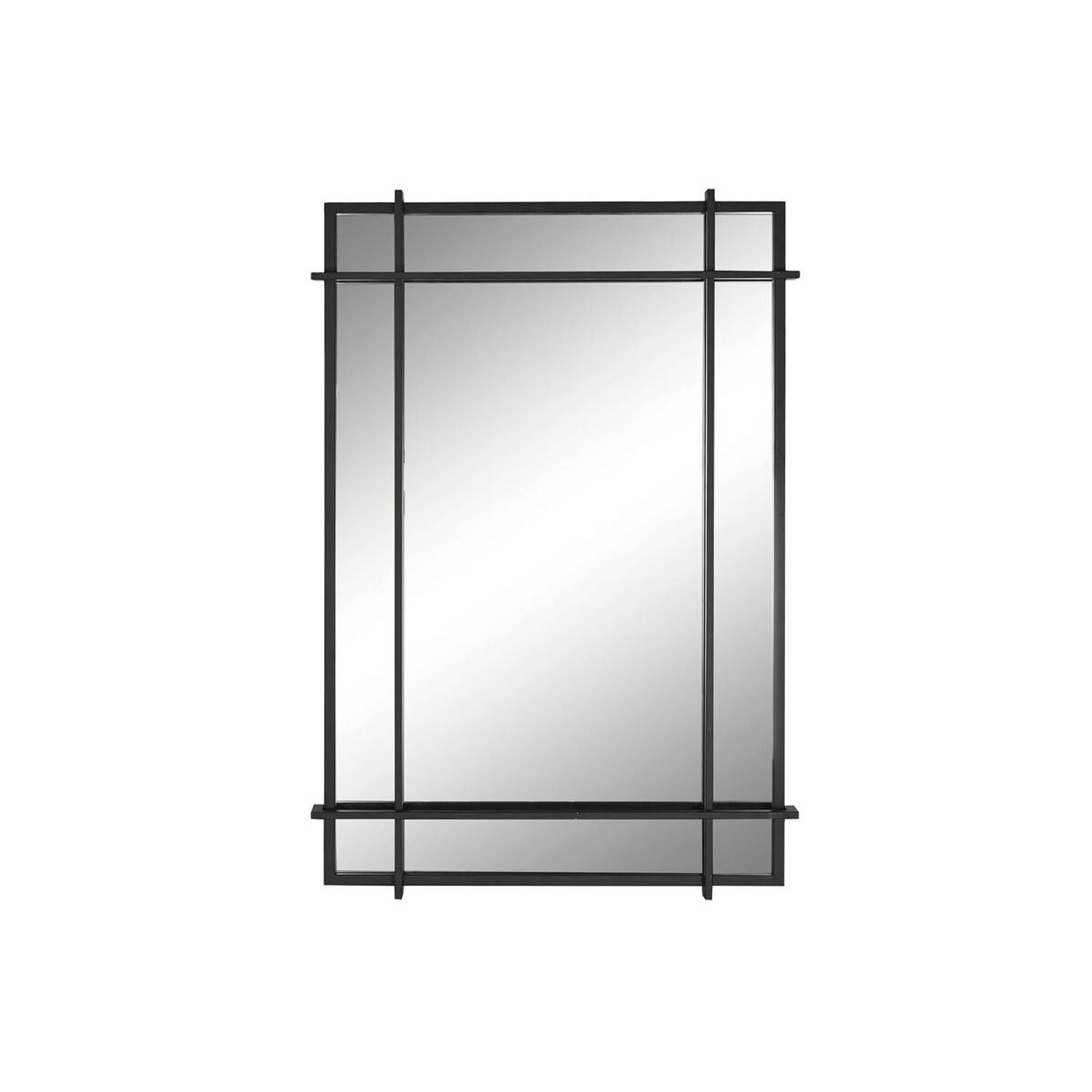 Wandspiegel Home ESPRIT Zwart Kristal Ijzer Modern 65 x 6 x 95 cm